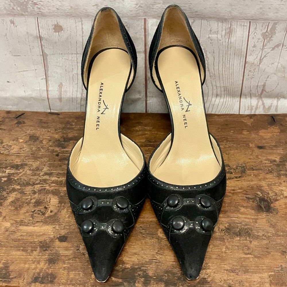 Alexandra Neel Suede D'Orsay Pumps